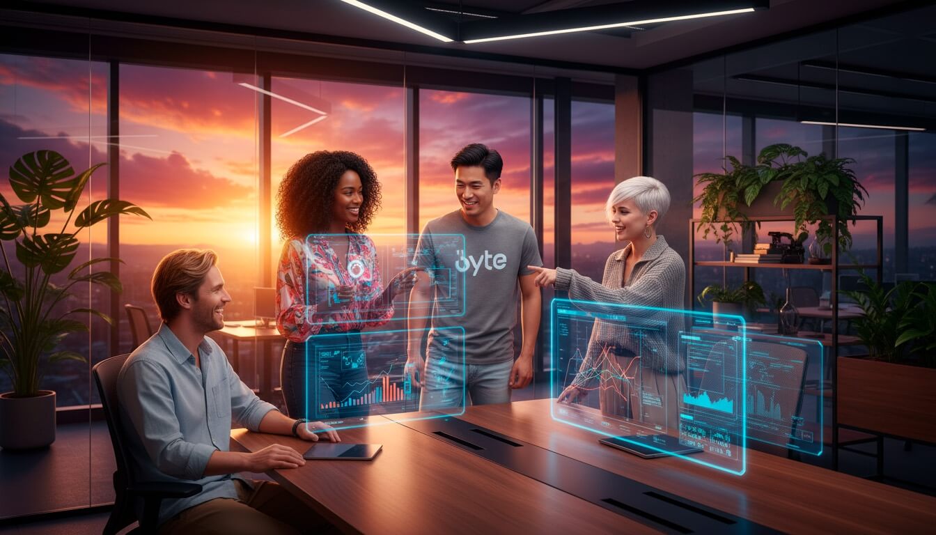 empresa tecnologia humanizada jovem cabelos brancos